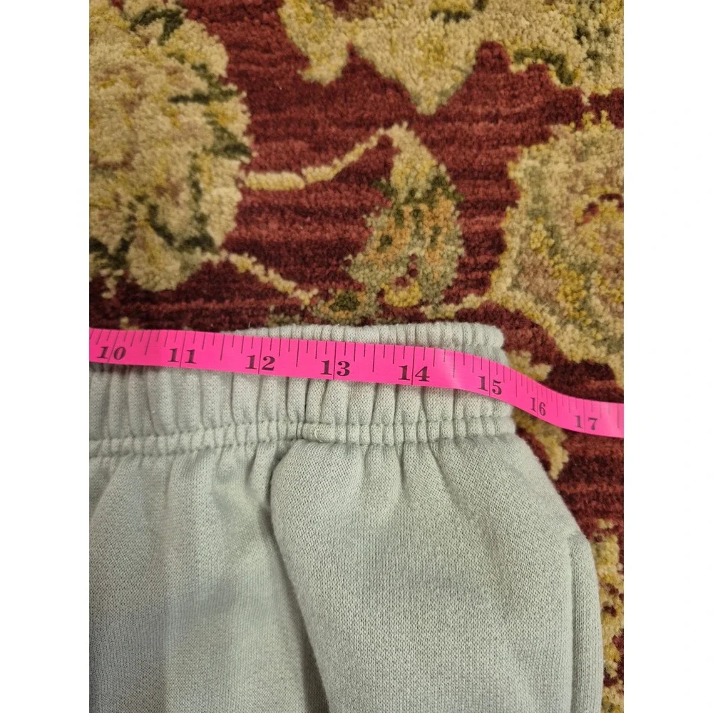 Jaclyn Smith Sport Vintage Sage Green Fleece Sweatshirt and Sweatpants Set L/M